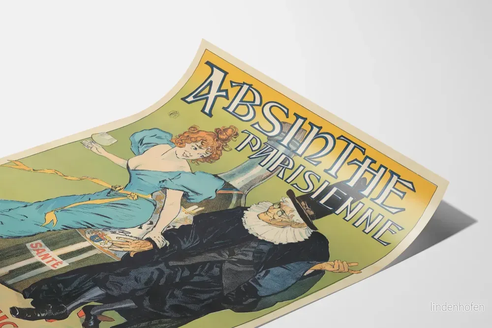 Vintageaffisch för absint Parisienne för väggdekoration - Bild 3