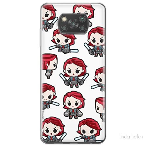 ERT GROUP mobiltelefonfodral för Xiaomi POCOPHONE X3 originalt och officiellt licensierat Marvel mönster Black Widow 013 optimalt anpassad till formen på mobiltelefonen, fodral tillverkad av TPU plast 5904805237799