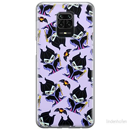 ERT GROUP mobiltelefonfodral för Xiaomi REDMI NOTE 9 PRO/ 9S originalt och officiellt licensierat Disney mönster Maleficent 004 anpassad till formen på mobiltelefonen, fodral tillverkad av TPU plast 5905131486851