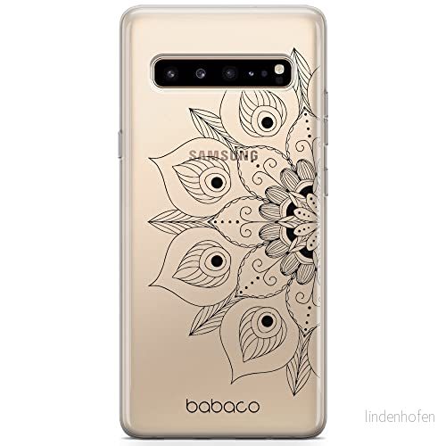 ERT GROUP mobiltelefonfodral för Samsung S10 5G originalt och officiellt licensierat Babaco mönster Mandalas 002 Vit optimalt anpassad till formen på mobiltelefonen, gedeeltelijk transparant 5904805818608