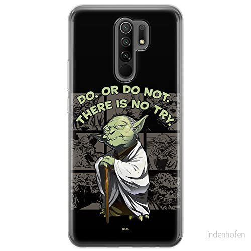 ERT GROUP mobiltelefonfodral för Xiaomi REDMI 9 originalt och officiellt licensierat Star Wars mönster Yoda 007 optimalt anpassad till formen på mobiltelefonen, fodral tillverkad av TPU plast 5903040294536