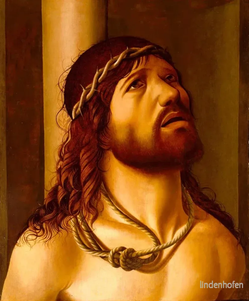 Målning Le Christ à la colonne - Antonio de Saliba | Konsttryck - Bild 2