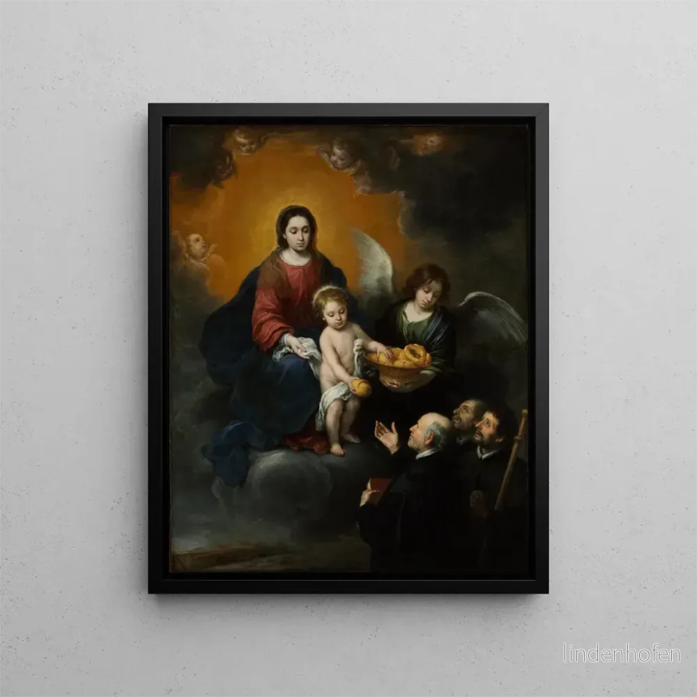 L’Enfant Jésus som delar ut bröd till pilgrimer – Bartolomé Esteban Murillo | Konsttryck L’Enfant Jésus som delar ut bröd till pilgrimer – Bartolomé Esteban Murillo | Konsttryck