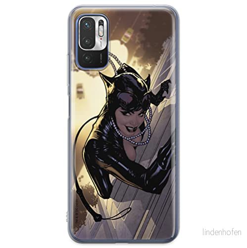 ERT GROUP mobiltelefonfodral för Xiaomi REDMI NOTE 10 5G / POCO M3 PRO originalt och officiellt licensierat DC mönster Catwoman 006, fodral tillverkad av TPU plast 5904805616082