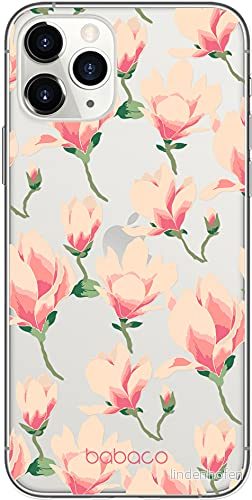 ERT GROUP mobiltelefonfodral för Apple Iphone 11 PRO MAX originalt och officiellt licensierat Babaco mönster Flowers 016 Vit optimalt anpassad till formen på mobiltelefonen, gedeeltelijk transparant 5903932624960