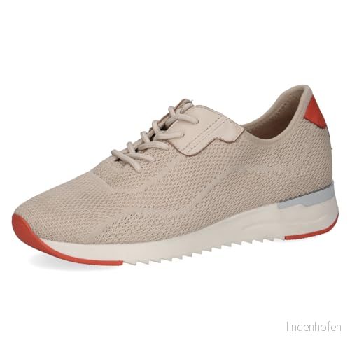 CAPRICE Damsneakers 9 23799 43, Beige stickad, 38 EU 4064216078198