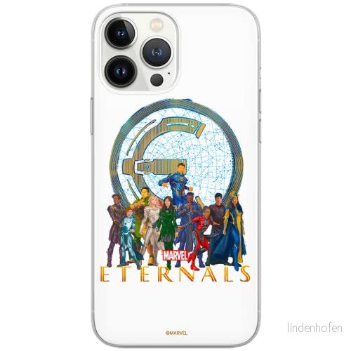 ERT GROUP mobiltelefonfodral för Iphone 13 PRO MAX originalt och officiellt licensierat Marvel mönster Eternals 006 Vit optimalt anpassad, fodral tillverkad av TPU plast 5904805110993