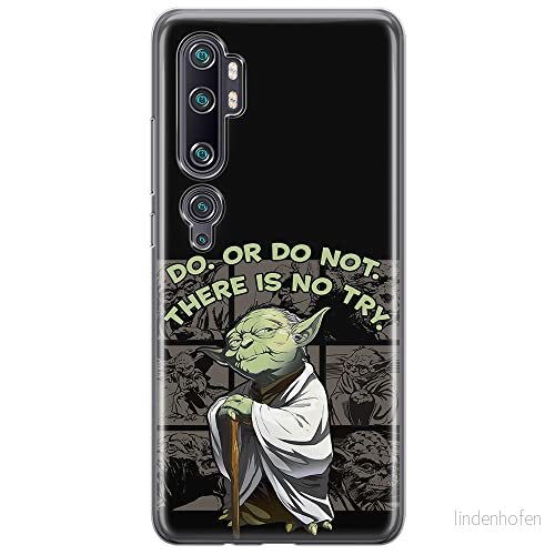 ERT GROUP mobiltelefonfodral för Xiaomi MI NOTE 10 / PRO originalt och officiellt licensierat Star Wars mönster Yoda 007, fodral tillverkad av TPU plast 5904805582271