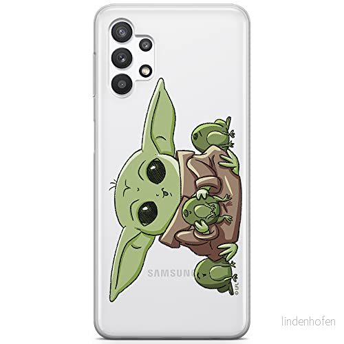 ERT GROUP mobiltelefonfodral för Samsung A32 5G originalt och officiellt licensierat Star Wars mönster Baby Yoda 014 optimalt anpassad till formen på mobiltelefonen, gedeeltelijk transparant 5904805056338