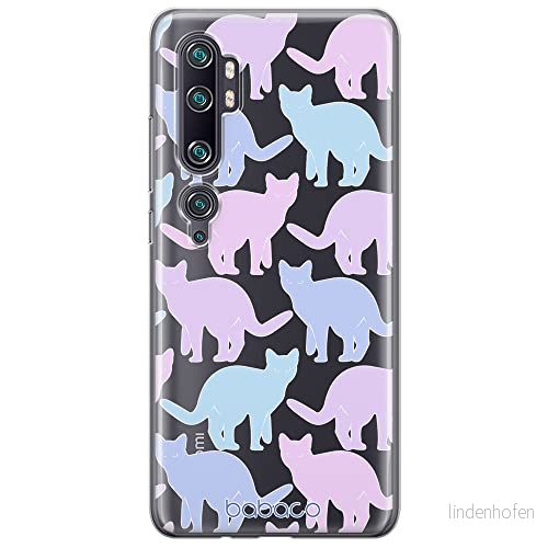 ERT GROUP mobiltelefonfodral för Xiaomi MI NOTE 10 / PRO originalt och officiellt licensierat Babaco mönster Cats 011 anpassad till formen på mobiltelefonen, gedeeltelijk transparant 5905131070876