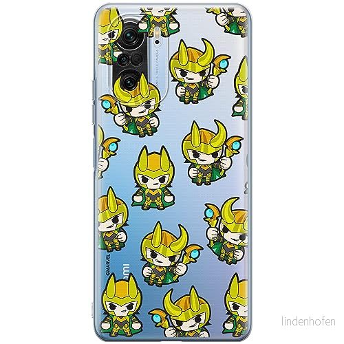 ERT GROUP mobiltelefonfodral för Xiaomi MI 11i/ REDMI K40/K40 PRO/POCO F3/ F3 PRO originalt och officiellt licensierat Marvel mönster Loki 003, gedeeltelijk transparant 5905511884970