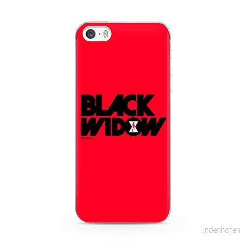 ERT GROUP mobiltelefonfodral för Apple Iphone 5/5S/SE originalt och officiellt licensierat Marvel mönster Black Widow 010 Vit anpassad till formen på mobiltelefonen, fodral tillverkad av TPU plast 5903537665078