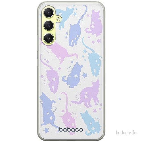 ERT GROUP mobiltelefonfodral för Samsung A34 5G originalt och officiellt licensierat Babaco mönster Cats 016 optimalt anpassad till formen på mobiltelefonen, fodral tillverkad av TPU plast 5905511784171