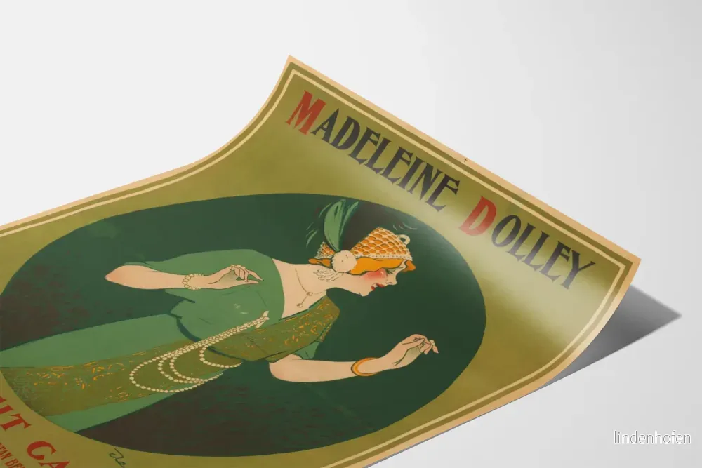 Vintageaffisch Teater – Madeleine Dolley i Lilla Caféet - Bild 3