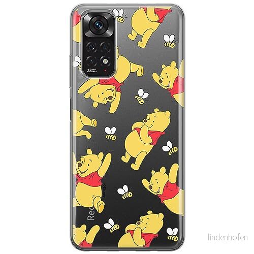 ERT GROUP mobiltelefonfodral för Xiaomi REDMI NOTE 11 4G/ 11S 4G originalt och officiellt licensierat Disney mönster Winnie the Pooh & Friends 043, gedeeltelijk transparant 5905795041595