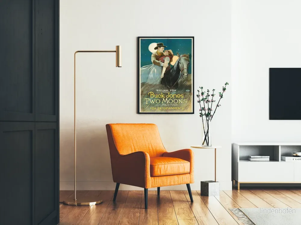 Vintageposter Two Moons - Westernromantisk väggdekoration - Bild 2