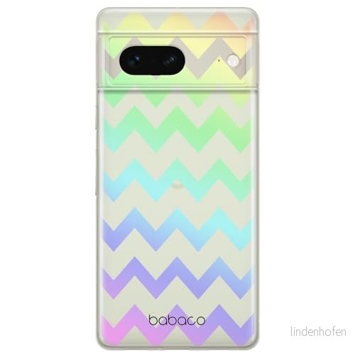 ERT GROUP mobiltelefonfodral för Google PIXEL 7 originalt och officiellt licensierat Babaco mönster Zigzac 001 optimalt anpassad till formen på mobiltelefonen, gedeeltelijk transparant 5905795147990