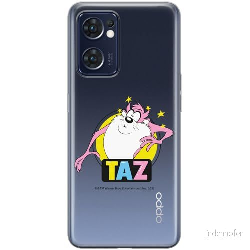ERT GROUP mobiltelefonfodral för Oppo RENO 7 5G originalt och officiellt licensierat Looney Tunes mönster Tasmanian 007 optimalt anpassad till formen på mobiltelefonen, gedeeltelijk transparant 5905795137397
