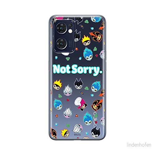 ERT GROUP mobiltelefonfodral för Oppo RENO 7 5G originalt och officiellt licensierat Disney mönster Villains 005 optimalt anpassad till formen på mobiltelefonen, gedeeltelijk transparant 5905511302184