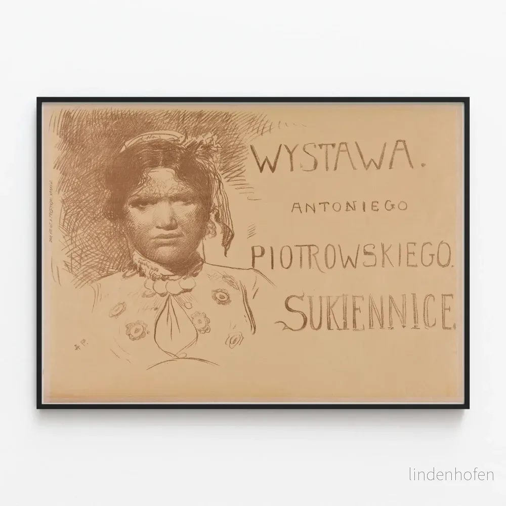 Utställningsaffisch av Piotrowski - Vintage poster för väggdekoration