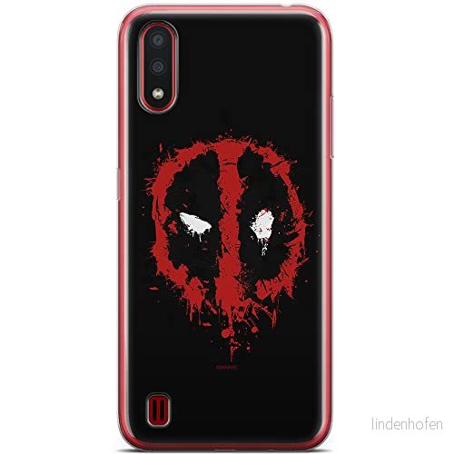 ERT GROUP mobiltelefonfodral för Samsung A01 originalt och officiellt licensierat Marvel mönster Deadpool 013 optimalt anpassad till formen på mobiltelefonen, fodral tillverkad av TPU plast 5904805426223