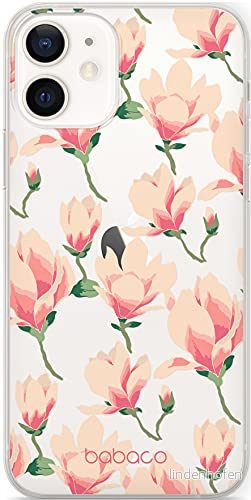 ERT GROUP mobiltelefonfodral för Apple Iphone 12/12 PRO originalt och officiellt licensierat Babaco mönster Flowers 016 Vit optimalt anpassad till formen på mobiltelefonen, gedeeltelijk transparant 5903932624977