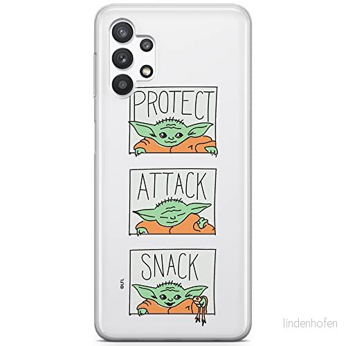 ERT GROUP mobiltelefonfodral för Samsung A32 5G originalt och officiellt licensierat Star Wars mönster Baby Yoda 009 optimalt anpassad till formen på mobiltelefonen, gedeeltelijk transparant 5903040058138