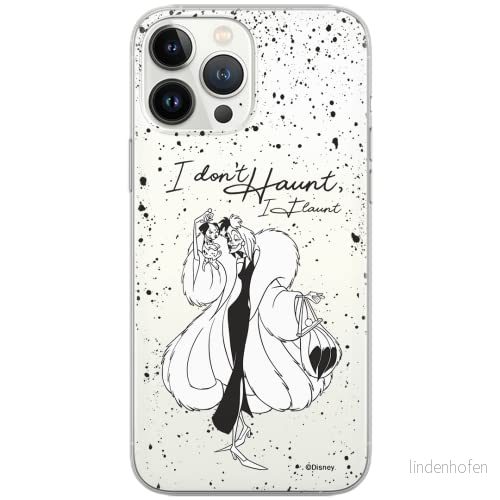 ERT GROUP mobiltelefonfodral för Apple Iphone 6 PLUS originalt och officiellt licensierat Disney mönster Cruella and Puppy 001 Vit anpassad till formen på mobiltelefonen, gedeeltelijk transparant 5902980569599