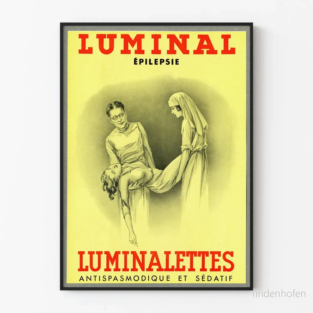 Vintageaffisch Luminal - Retro medicinsk väggdekoration