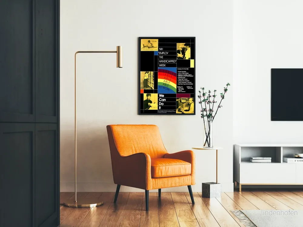 Vintageposter NIH Anställ Handikappade Veckan - Bild 2