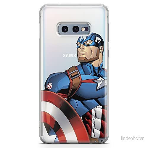 ERT GROUP mobiltelefonfodral för Samsung S10e originalt och officiellt licensierat Marvel mönster Captain America 011 optimalt anpassad till formen på mobiltelefonen, gedeeltelijk transparant 5902980259421