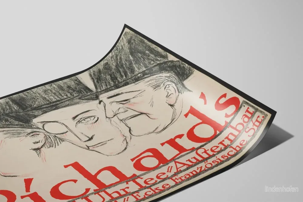 Vintageposter Richards Grill - Konstnärlig väggdekoration - Bild 2