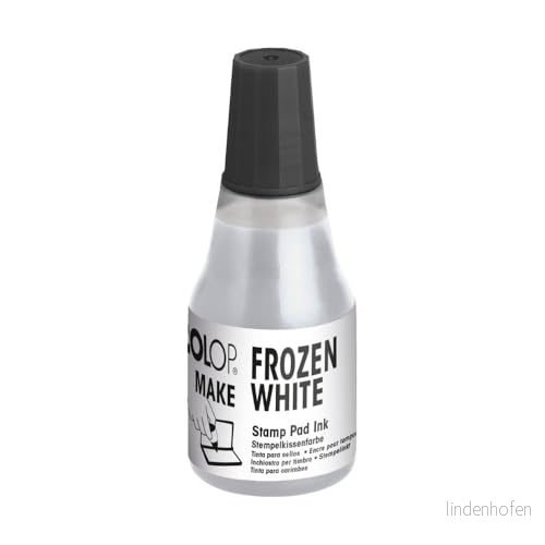 COLOP Påfyllningsfärg för MAKE stämpeldyna 25 ml frozen vit 9004362548027