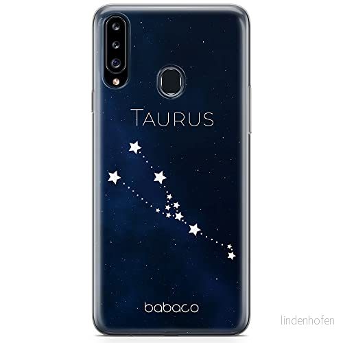 ERT GROUP mobiltelefonfodral för Samsung A20S originalt och officiellt licensierat Babaco mönster Zodiac Constellation 002 anpassad till formen på mobiltelefonen, fodral tillverkad av TPU plast 5904805439629