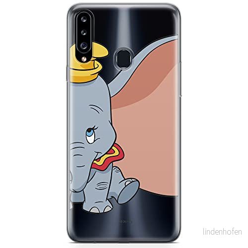 ERT GROUP mobiltelefonfodral för Samsung A20S originalt och officiellt licensierat Disney mönster Dumbo 007 optimalt anpassad till formen på mobiltelefonen, gedeeltelijk transparant 5904805434938