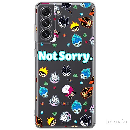 ERT GROUP mobiltelefonfodral för Samsung S21 FE originalt och officiellt licensierat Disney mönster Villains 005 optimalt anpassad till formen på mobiltelefonen, gedeeltelijk transparant 5905131381439