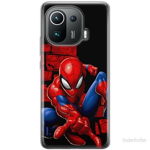 ERT GROUP mobiltelefonfodral för Xiaomi MI 11 PRO originalt och officiellt licensierat Marvel mönster Spider Man 040 optimalt anpassad till formen på mobiltelefonen, fodral tillverkad av TPU plast 5905795015930