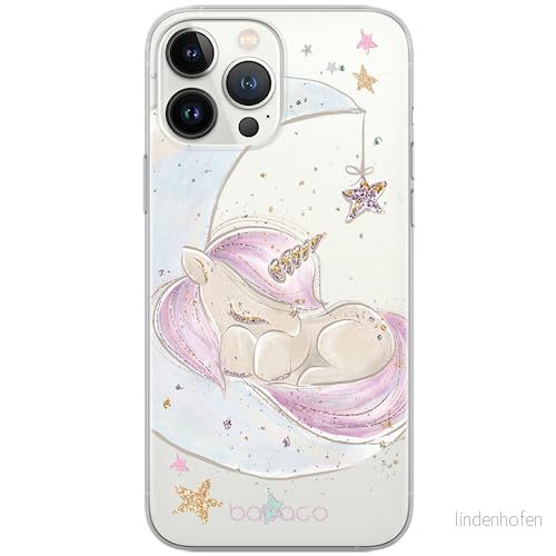 ERT GROUP mobiltelefonfodral för Apple Iphone 13 PRO originalt och officiellt licensierat Babaco mönster Unicorn 003 optimalt anpassad till formen på mobiltelefonen, gedeeltelijk transparant 5903932855739