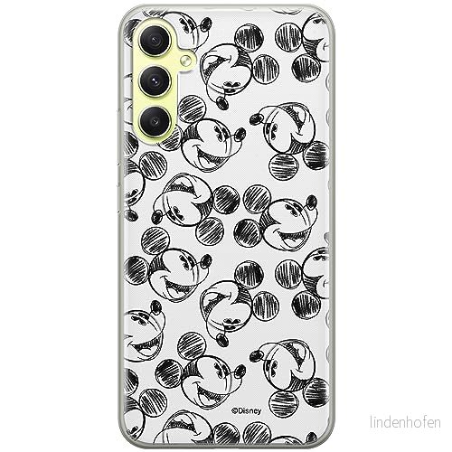 ERT GROUP mobiltelefonfodral för Samsung A34 5G originalt och officiellt licensierat Disney mönster Mickey 025 optimalt anpassad till formen på mobiltelefonen, fodral tillverkad av TPU plast 5905511773373