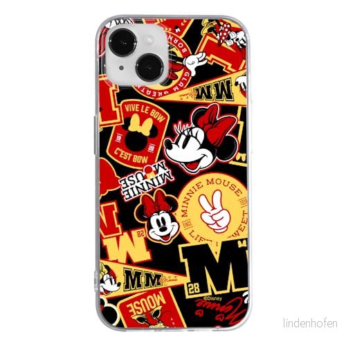 ERT GROUP mobiltelefonfodral för Iphone 14 originalt och officiellt licensierat Disney mönster Minnie 074 optimalt anpassad till formen på mobiltelefonen, fodral tillverkad av TPU plast 5905795026400