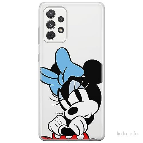 ERT GROUP mobiltelefonfodral för Samsung A52 5G / LTE 4G A52S originalt och officiellt licensierat Disney mönster Minnie 077 anpassad till formen på mobiltelefonen, gedeeltelijk transparant 5905795028909