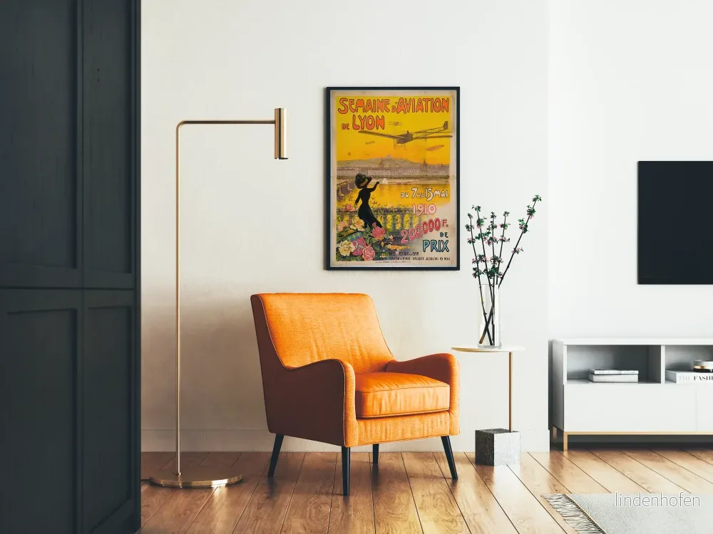 Vintageposter för Lyon Flygvecka 1910 - Bild 2