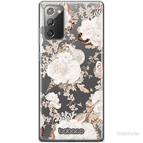 ERT GROUP mobiltelefonfodral för Samsung GALAXY NOTE 20 originalt och officiellt licensierat Babaco mönster Flowers 044 optimalt anpassad till formen på mobiltelefonen, gedeeltelijk transparant 5905131324474