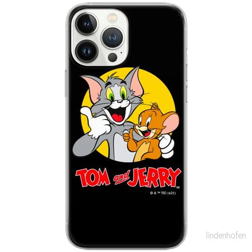 ERT GROUP mobiltelefonfodral för Samsung A50/A50s/A30s originalt och officiellt licensierat Tom and Jerry mönster 013 Vit anpassad till formen på mobiltelefonen, fodral tillverkad av TPU plast 5904805273636