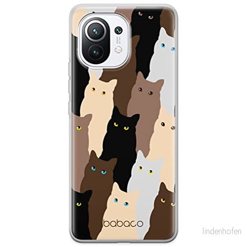 ERT GROUP mobiltelefonfodral för Xiaomi 11 originalt och officiellt licensierat Babaco mönster Cats 001 optimalt anpassad till formen på mobiltelefonen, fodral tillverkad av TPU plast 5905131057037