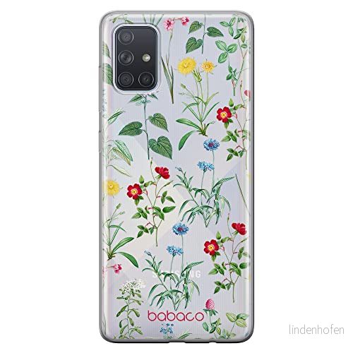ERT GROUP mobiltelefonfodral för Samsung A71 originalt och officiellt licensierat Babaco mönster Flowers 042 optimalt anpassad till formen på mobiltelefonen, gedeeltelijk transparant 5905131316523