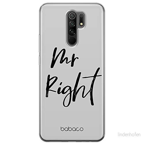 ERT GROUP mobiltelefonfodral för Xiaomi REDMI 9 originalt och officiellt licensierat Babaco mönster Mr Right 001 optimalt anpassad till formen på mobiltelefonen, fodral tillverkad av TPU plast 5904805051944