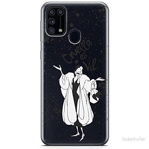 ERT GROUP mobiltelefonfodral för Samsung M31 originalt och officiellt licensierat Disney mönster Cruella 001 optimalt anpassad till formen på mobiltelefonen, gedeeltelijk transparant 5904805480201