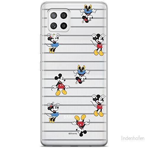 ERT GROUP mobiltelefonfodral för Samsung A42 5G originalt och officiellt licensierat Disney mönster Mickey & Minnie 007 optimalt anpassad till formen på mobiltelefonen, gedeeltelijk transparant 5903040243220