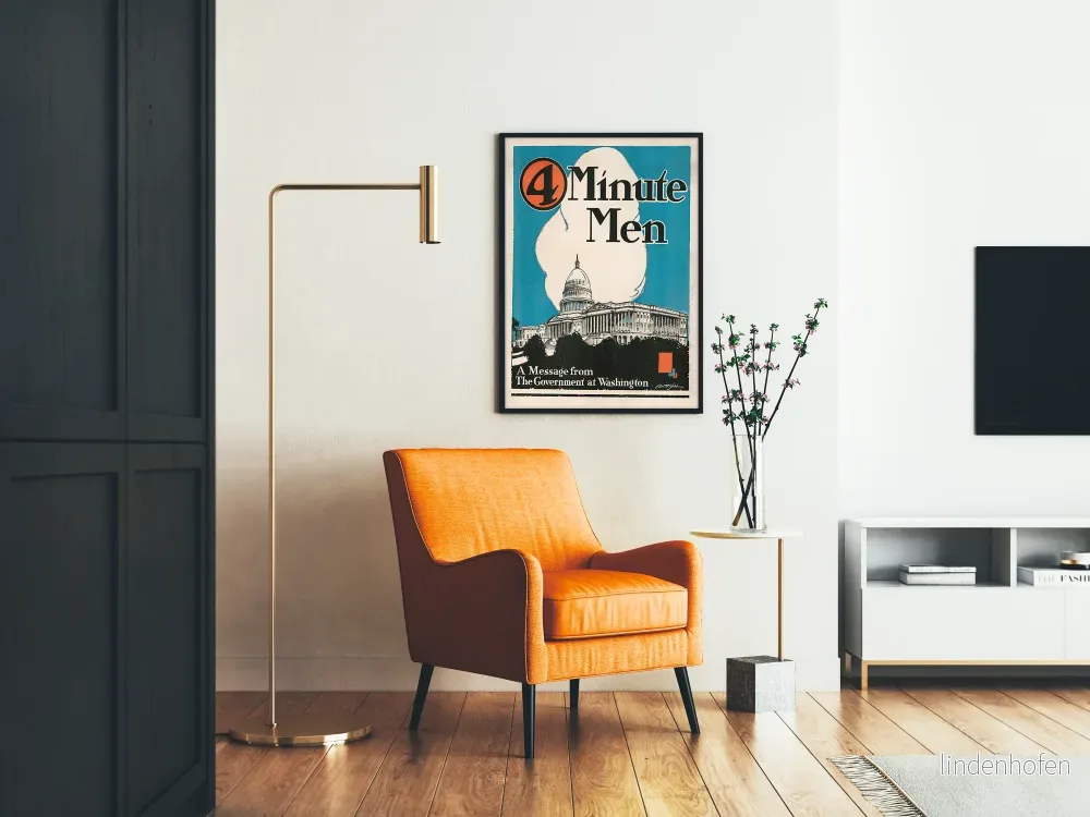 Vintageposter 4 Minute Men - Officiellt meddelande från Washingtons regering - Bild 2